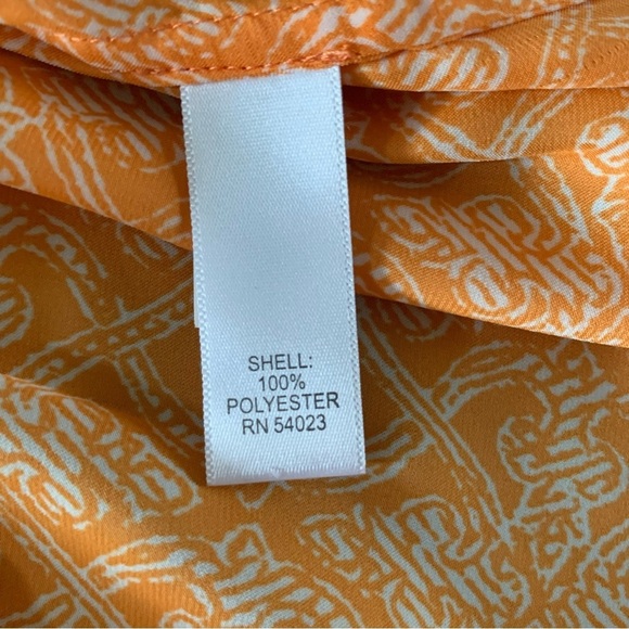 Banana Republic Orange Sleeveless Top Size Medium - Picture 5 of 6